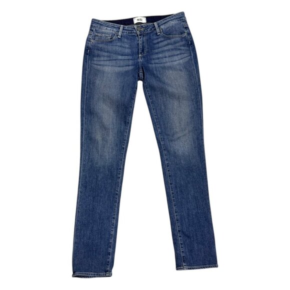 PAIGE Low Rise JIMMY SKINNY Designer Denim Pants Jeans Womens 30x32 - Picture 1 of 5